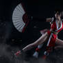 Tifa lockhart cosplaying as mai shiranui