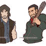 TWD Daryl Negan Rick