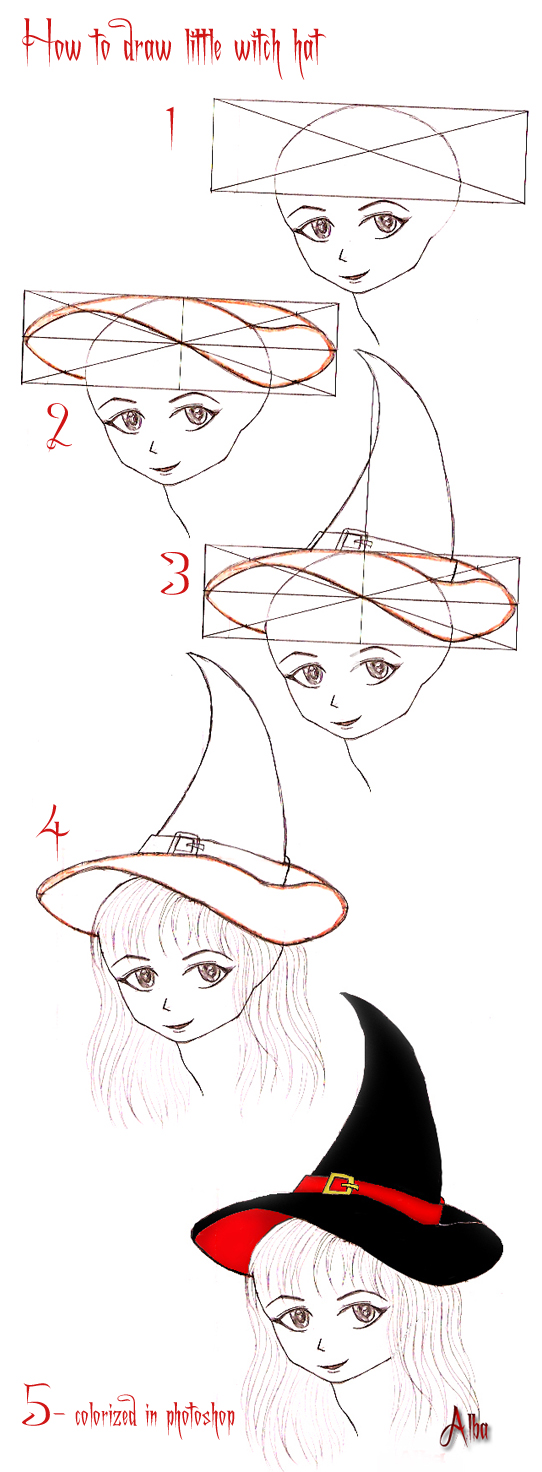 tutorial Little witch hat