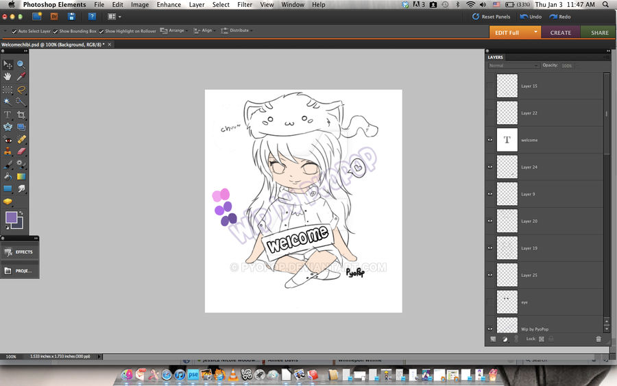 Welcome Chibi WIP by PyoPop on DeviantArt