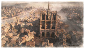 Notre Dame Watercolour 3