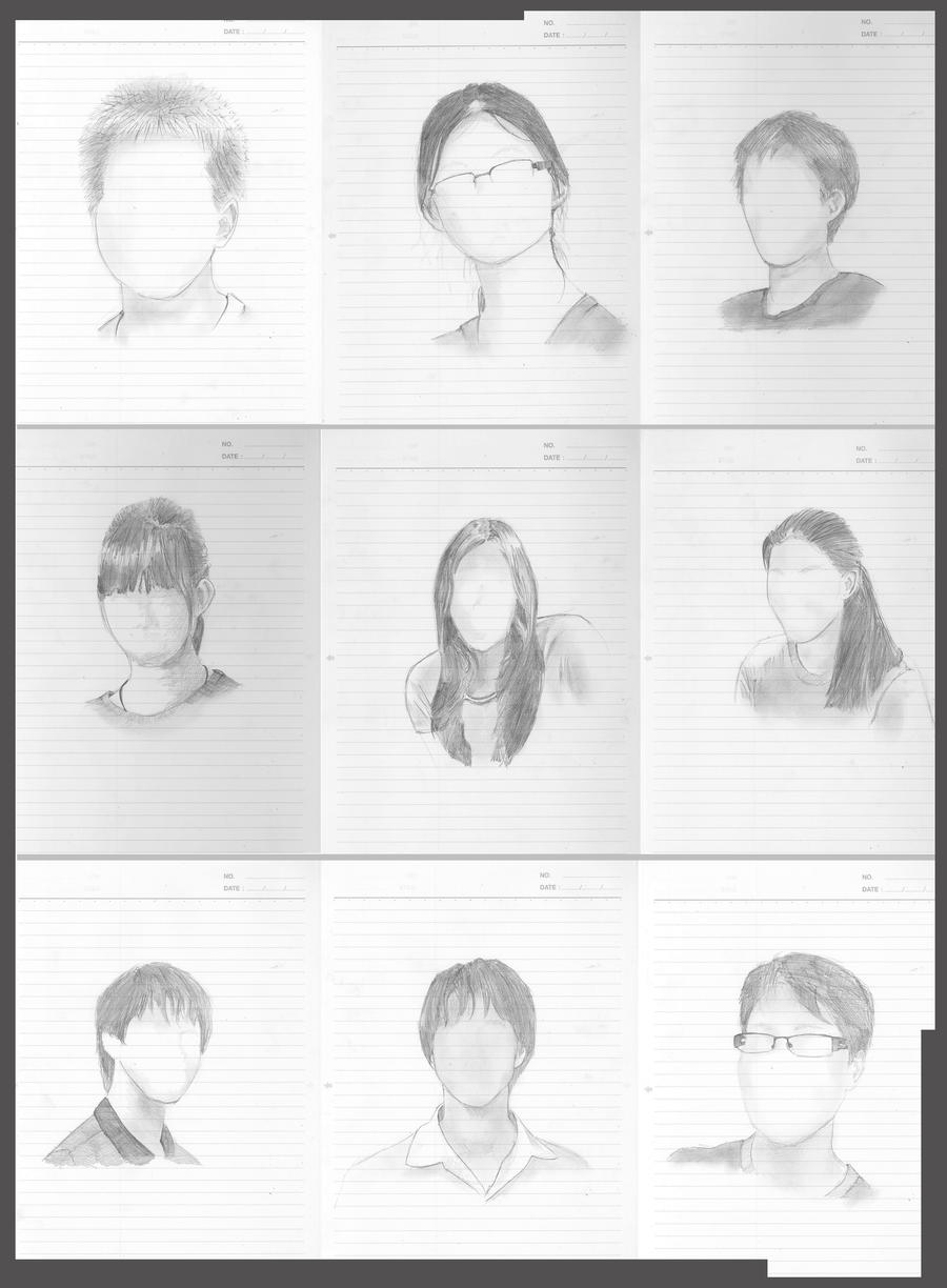 Face Less Drawing Examples Faceless Sketches by Grand-et-Content on DeviantArt
