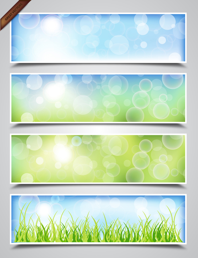 Spring-nature-banners