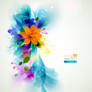 Colorful-Blue-flowers-background