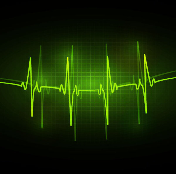 ECG-abstract-vector-background