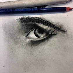 Old man eye/ Charcoal