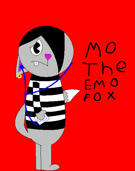 Foxing Emo mo the emo fox by liglaglon on DeviantArt