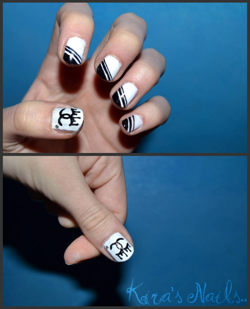 Chanel inspired Nails by KiraSTFD on DeviantArt
