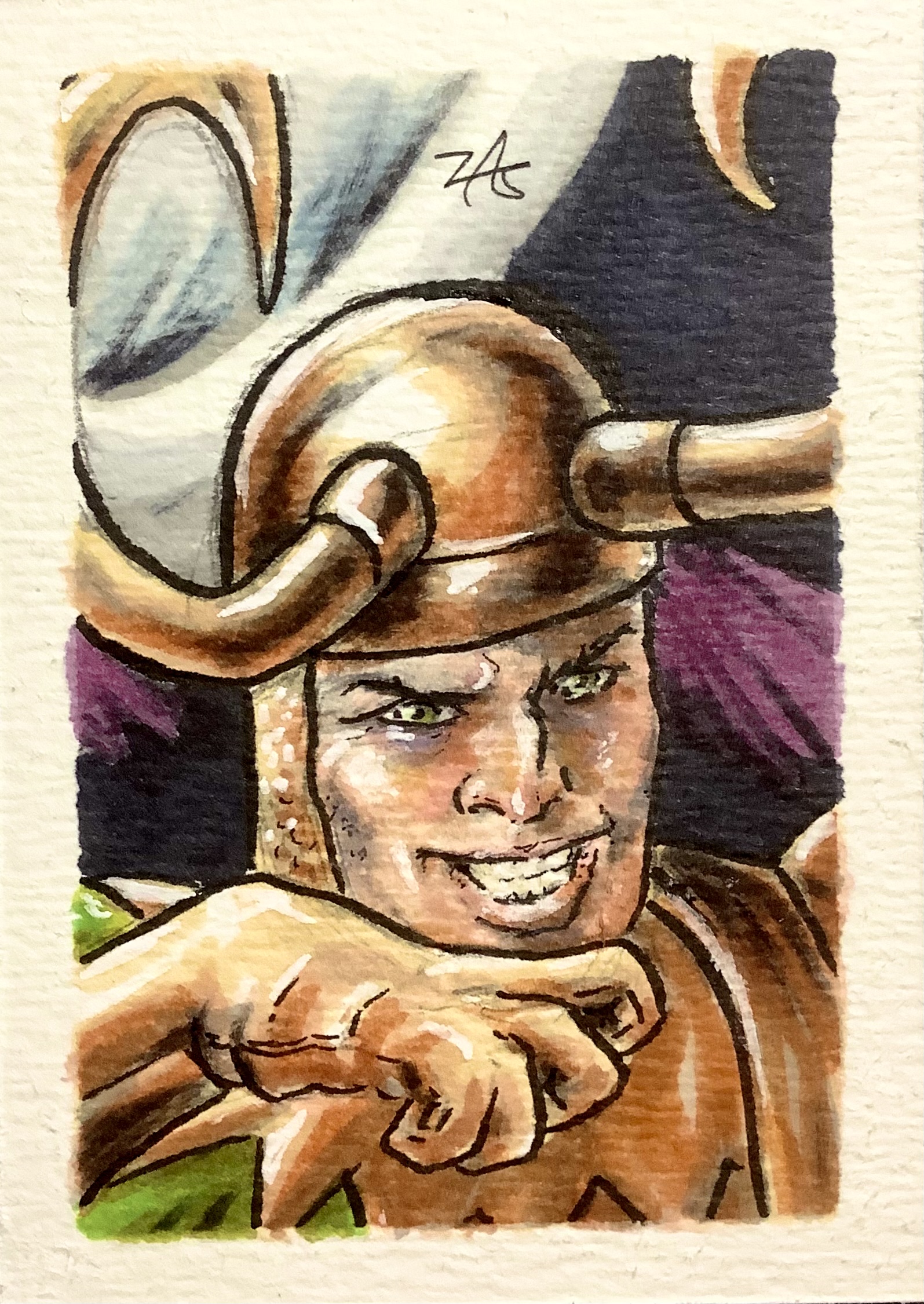 Loki Kin Carrd Classic Loki sketch card by zclark on DeviantArt