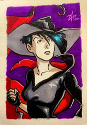 Cyber six Sketch Card