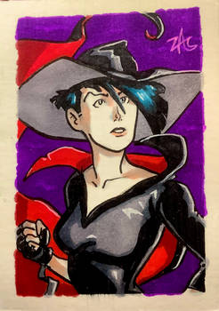 Cyber six Sketch Card