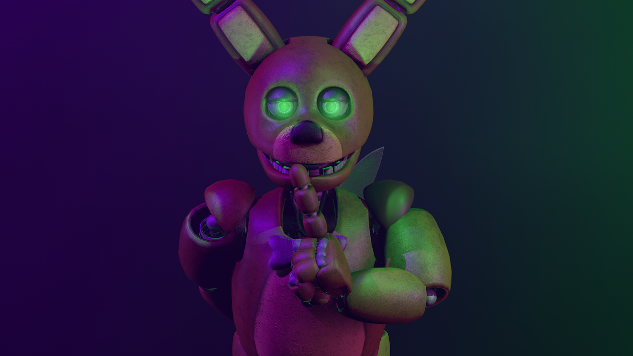 Springbonnie Face Springbonnie by GlamFreddy05 on DeviantArt