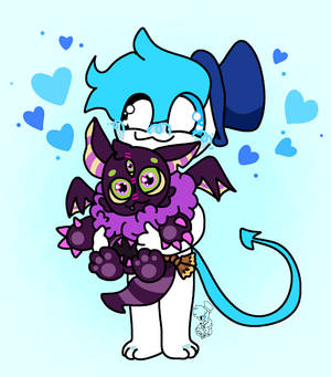 Cozy and Plushie Bat Demon