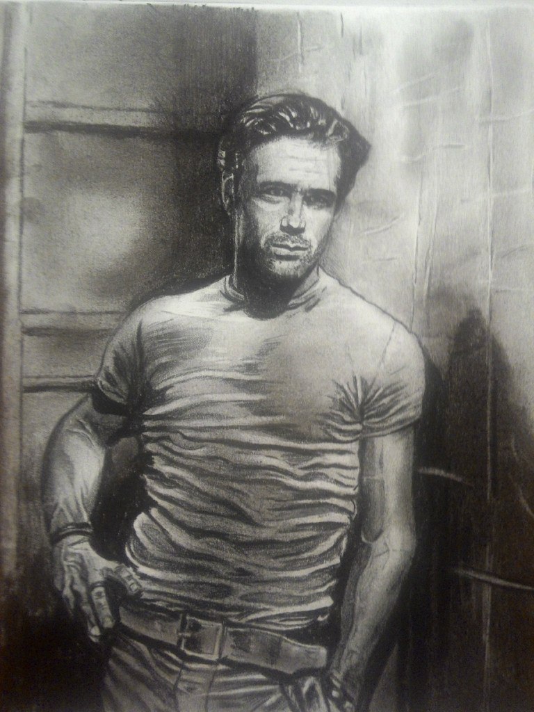 COLIN FARRELL(charcoal pencil , about 3 hours)