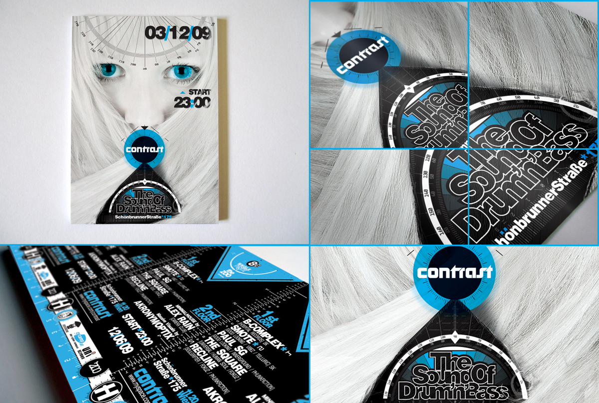 Contrast poster and flyer