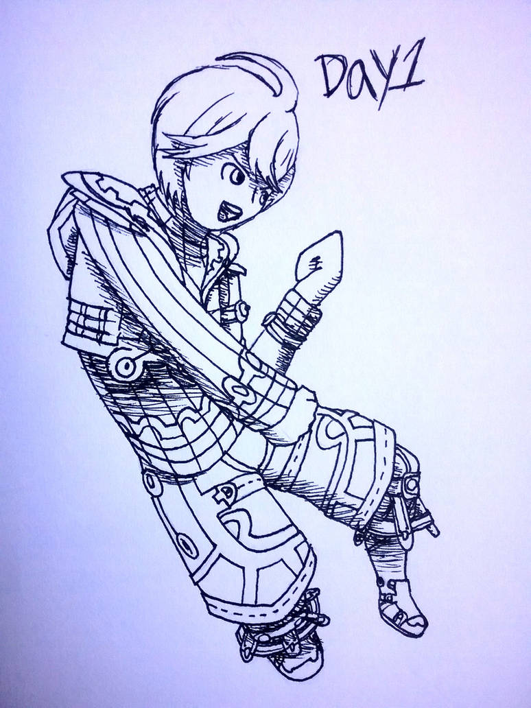 Deviantart Shulkkid Shulk-Inktober Day 1 by BoooooyahX on DeviantArt