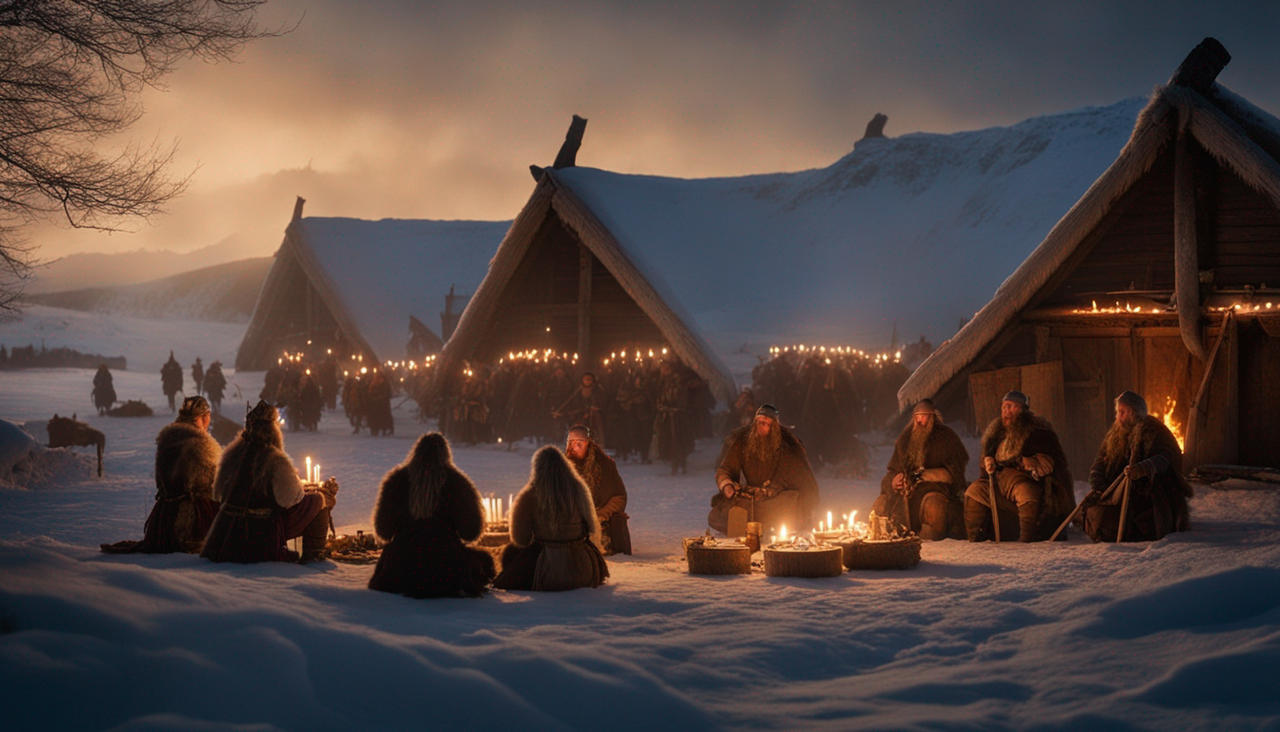Yule Riders Viking Nordic Yule Festival, Viking Celebration, Large Wo by Redemtor on ...
