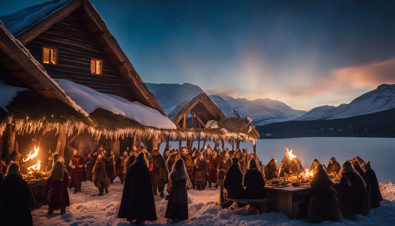 Yule Riders Viking Nordic Yule Festival, Viking Celebration, Large Wo by Redemtor on ...