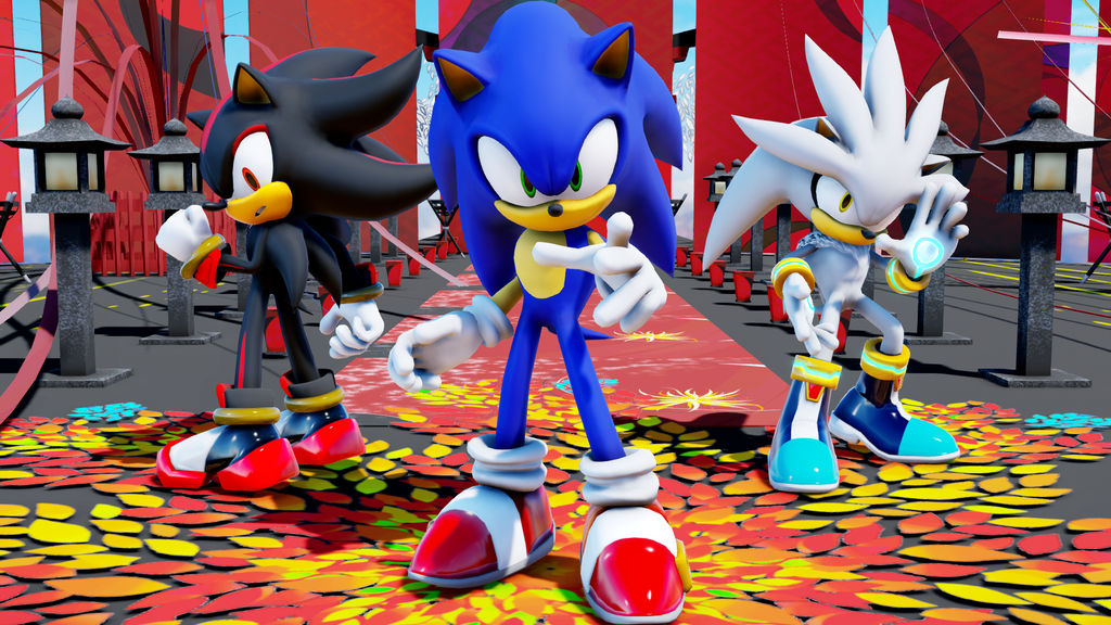Silver Mmd (MMD x Sonic) Sonic, Shadow, And Silver by NamiSakiwa on DeviantArt