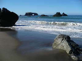 Rocks out of Velvet Sand