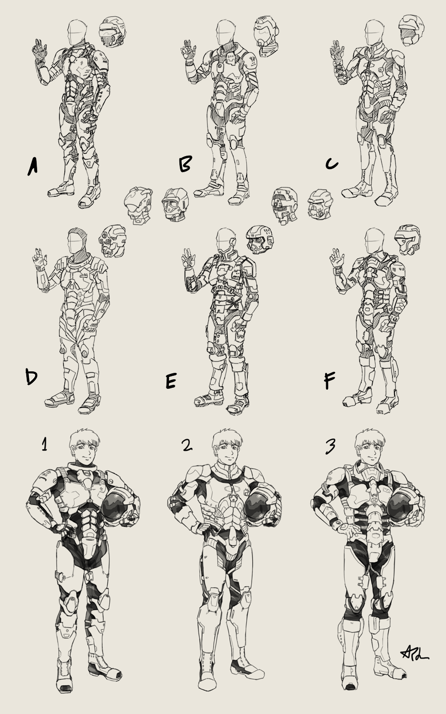 Pilot Armor Deviantart Mecha pilot armor draft by amade on DeviantArt
