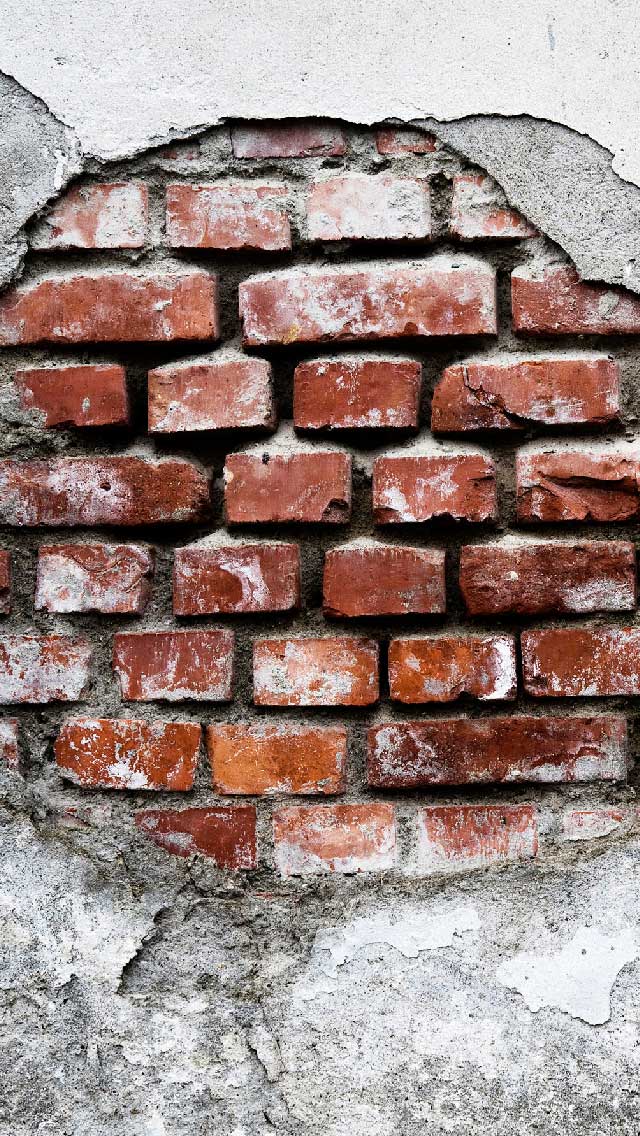 Brick Exposed iPhone Wallpaper by