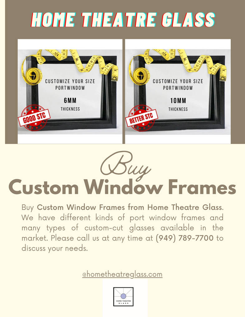 Studio Window Frame Get The Best Custom Window Frames For Home Studio by hometheatreglass ...