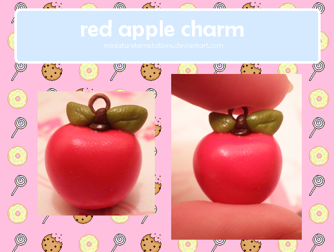 red apple charm