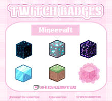 Minecraft badges for Twitch I SETPRICE 10$