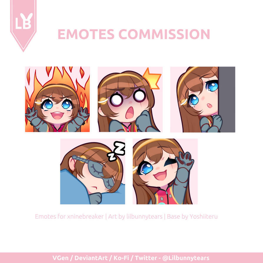 Emotes finished commission (c) by lilbunnytears on DeviantArt