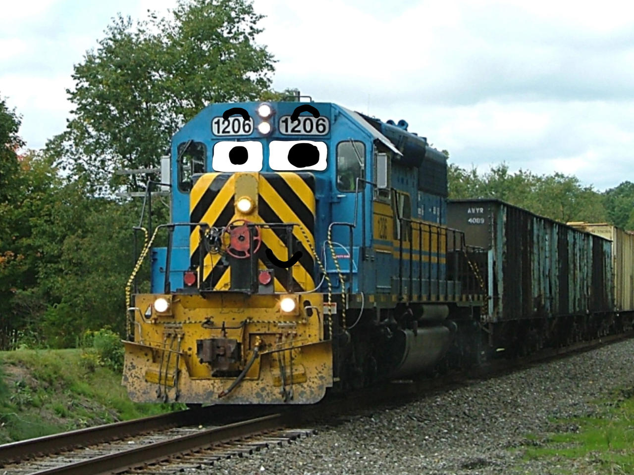 Awvr 2002 AWVR 1206 SD40-2 EMD Blue by CledusSnowSnowman on DeviantArt