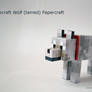 Minecraft Wolf (tamed) Papercraft +DOWNLOAD