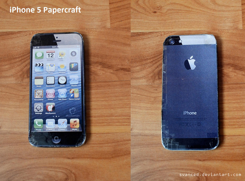 iPhone 5 Papercraft + DOWNLOAD by svanced on DeviantArt