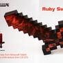 Minecraft Ruby Sword Papercraft 1 + DOWNLOAD