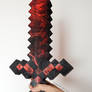 Minecraft Ruby Sword Papercraft 3