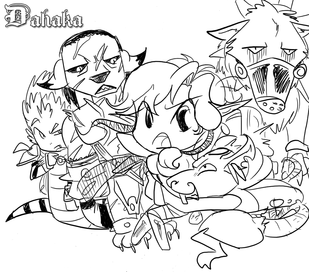 DAHAKA -- Badguys gone Chibi