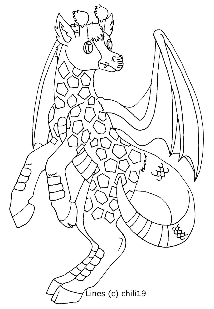 Dragoraff free lineart