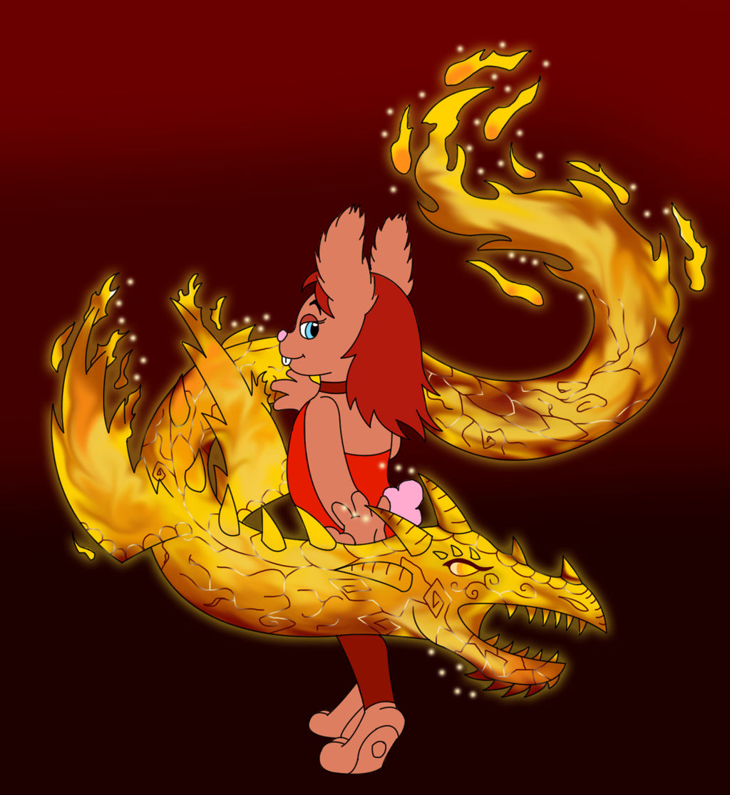 Scarlet the fire spirit dancer