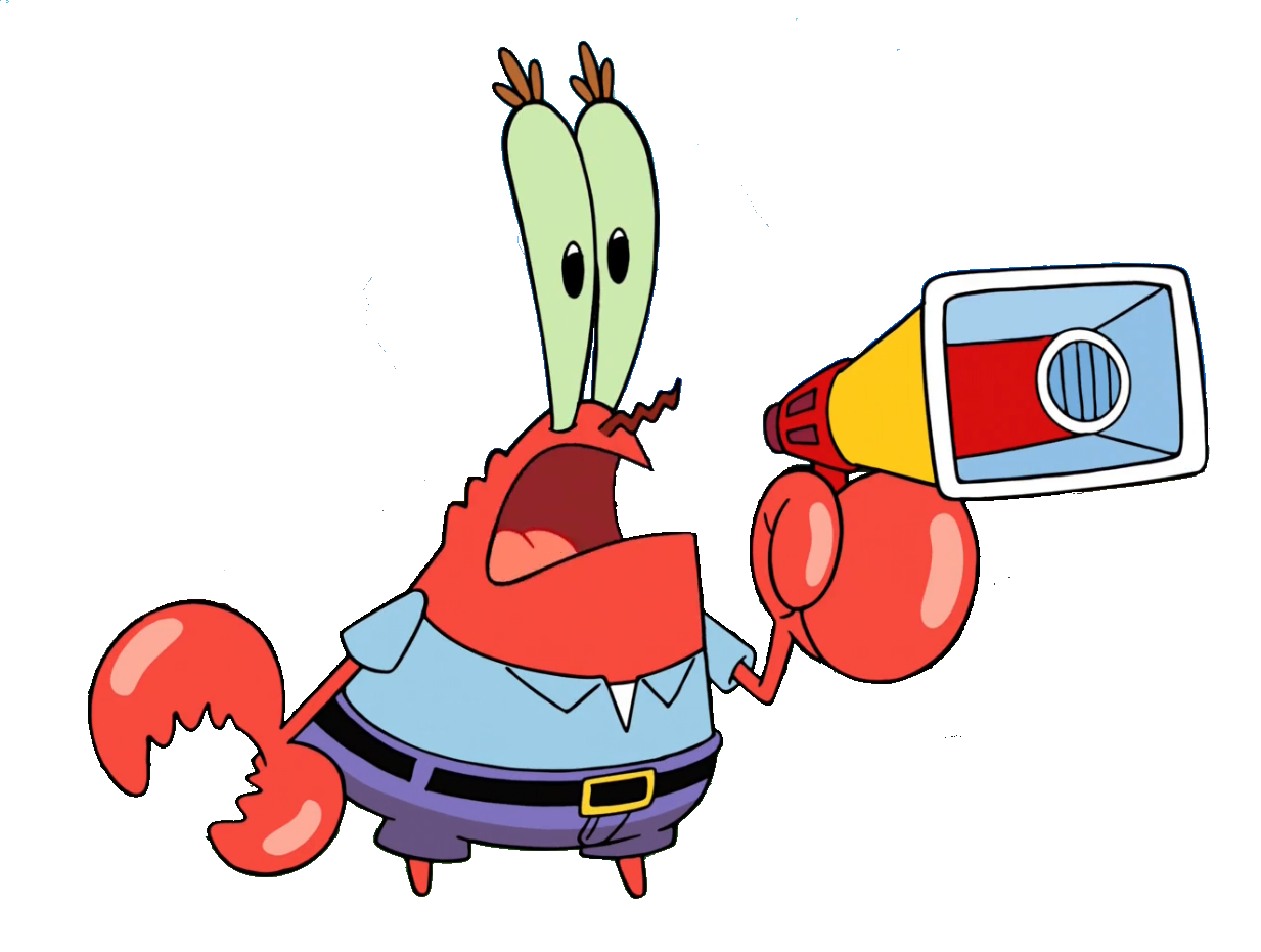 Don Cangrejo usando Megafono PNG by ricardobalthazar on DeviantArt