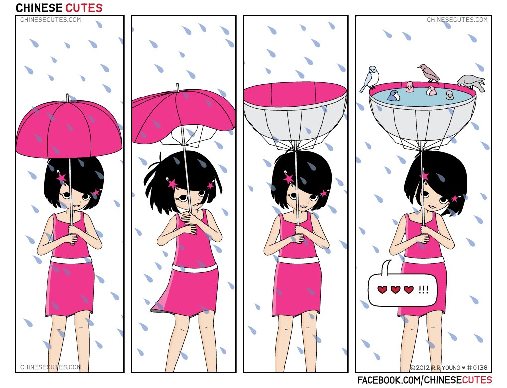 chinese cutes -- '' umbrella up ''