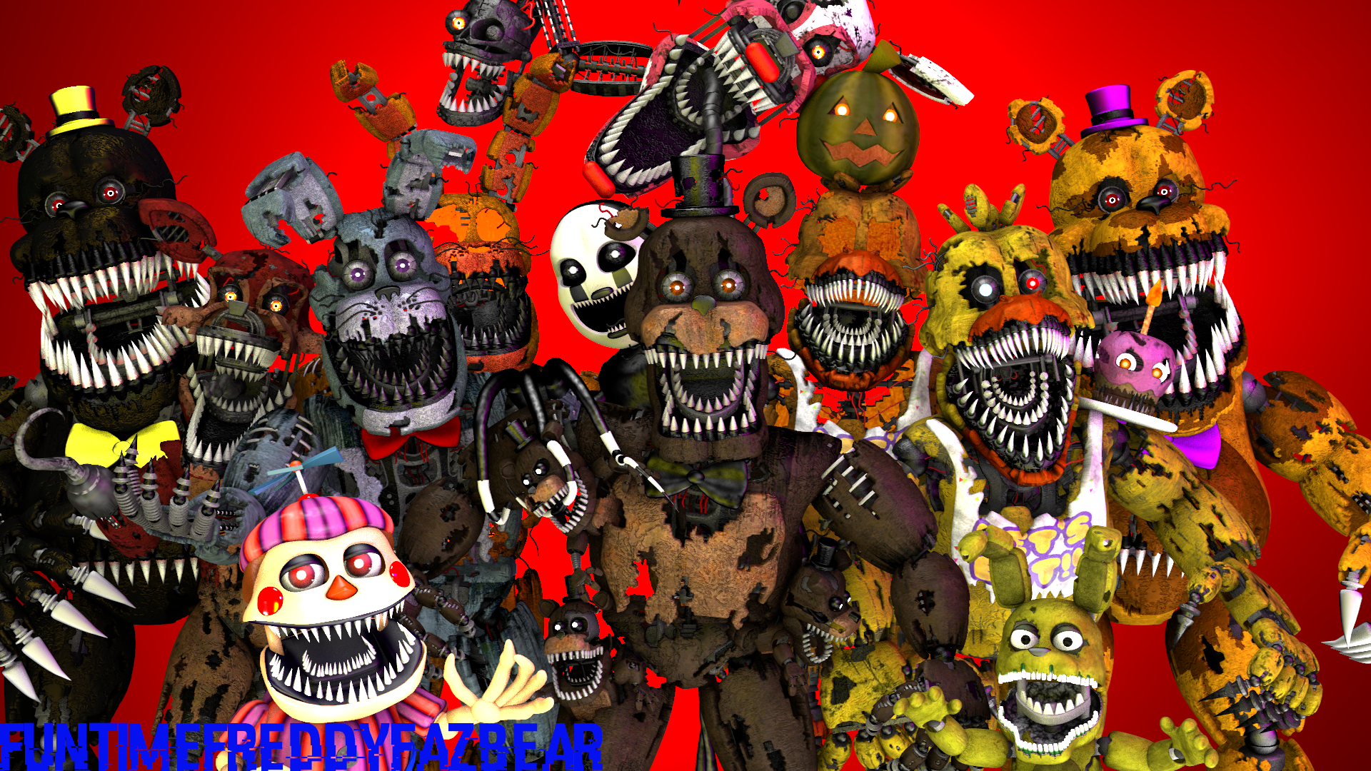 FNaF VR Help Wanted Nightmare Animatronics by FuntimeFreddoFazbear on  DeviantArt