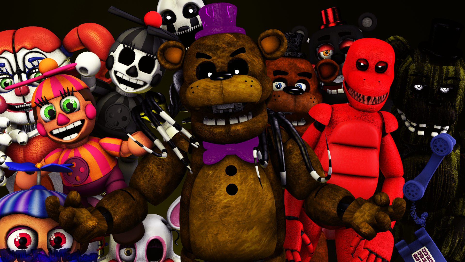 Sfm Ucn Fnaf 1 Animatronics by sebastian712 on DeviantArt