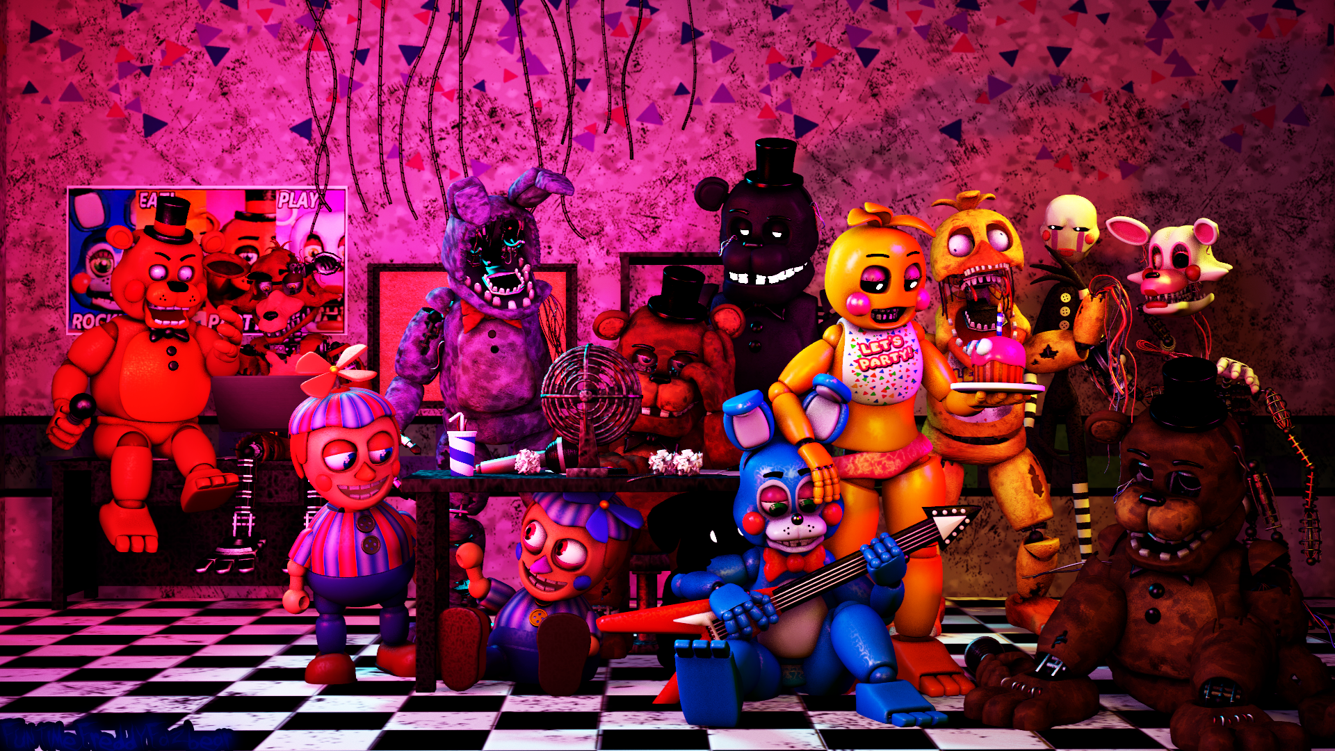 Five Nights At Freddy's 2: The Game Over Screen. by CawthonHollywood on  DeviantArt