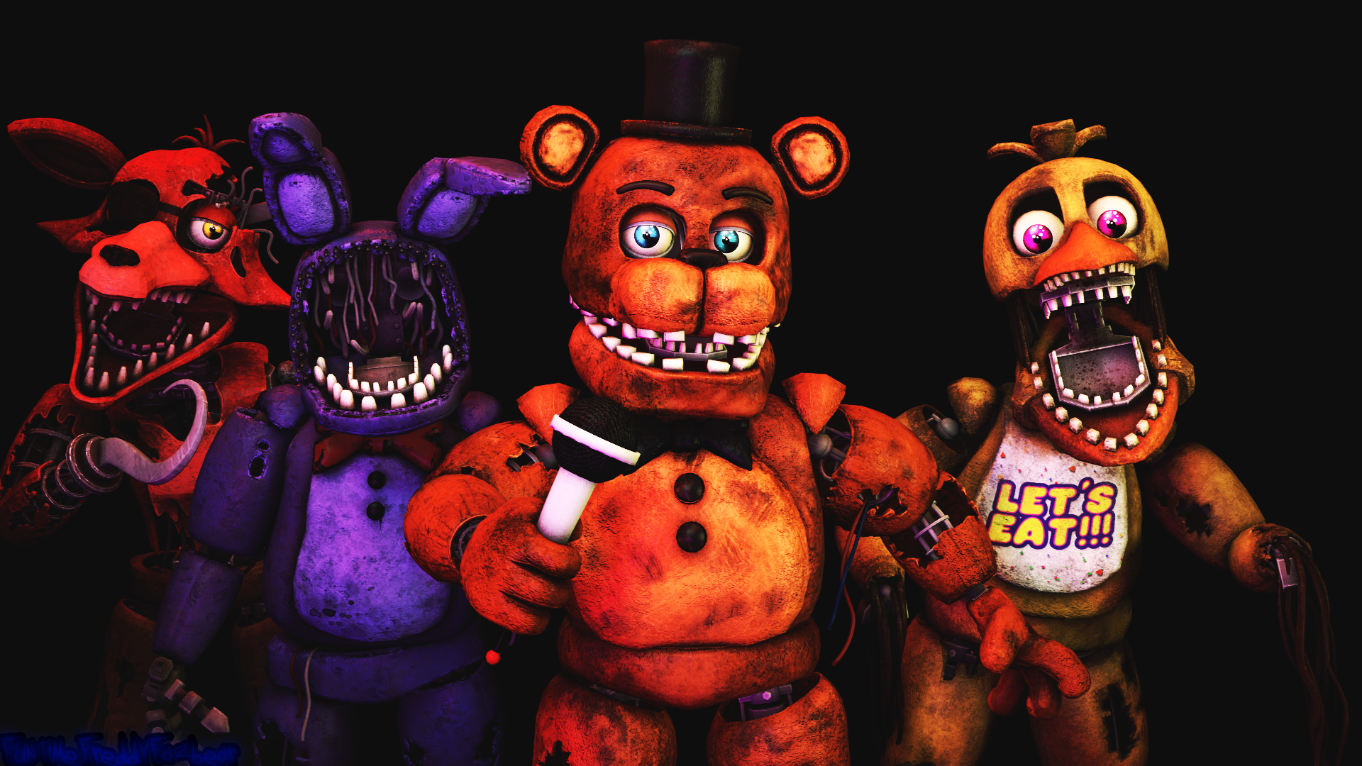 Fnaf 2 withered animatronics, fnaf plus edition : r