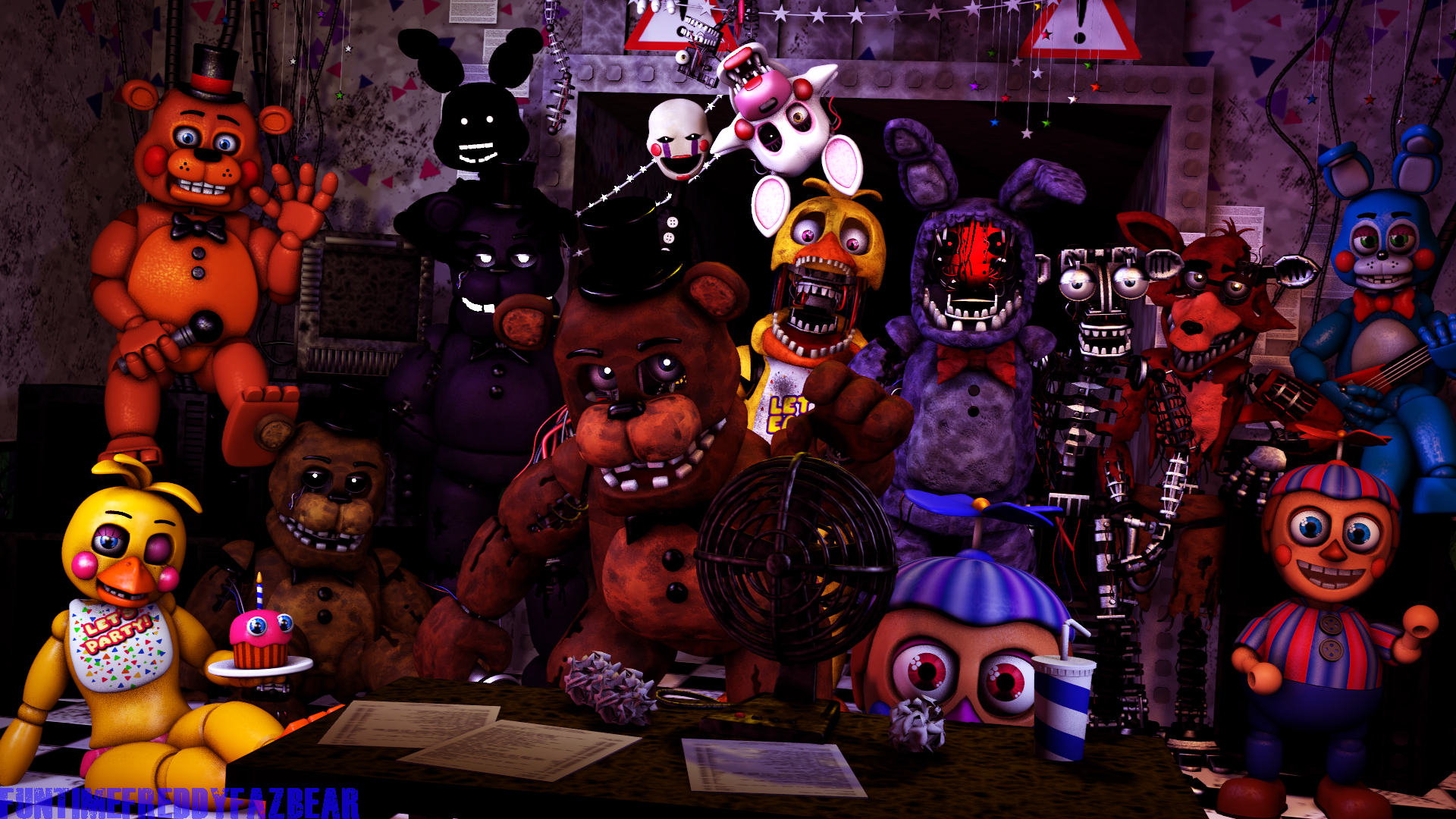 Five Nights At Freddy's 2: The Game Over Screen. by CawthonHollywood on  DeviantArt