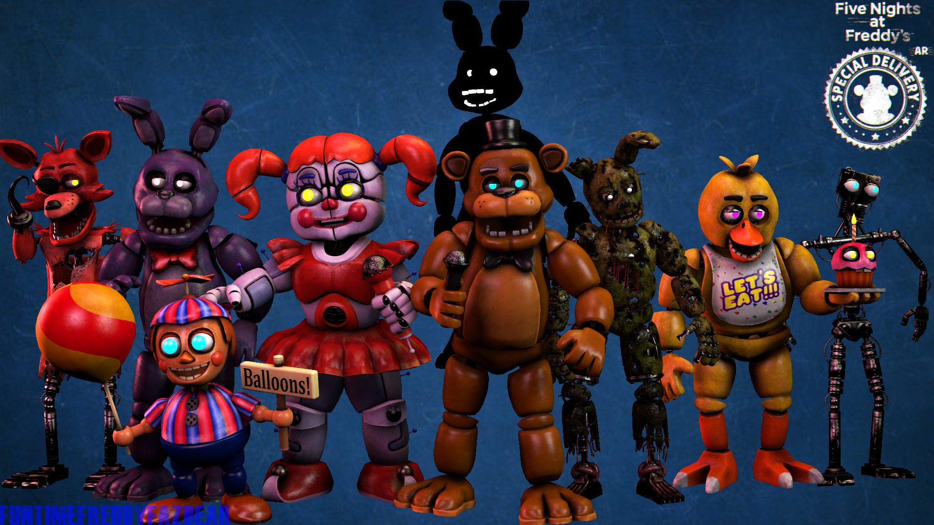 Картинки аниматроников из fnaf ar