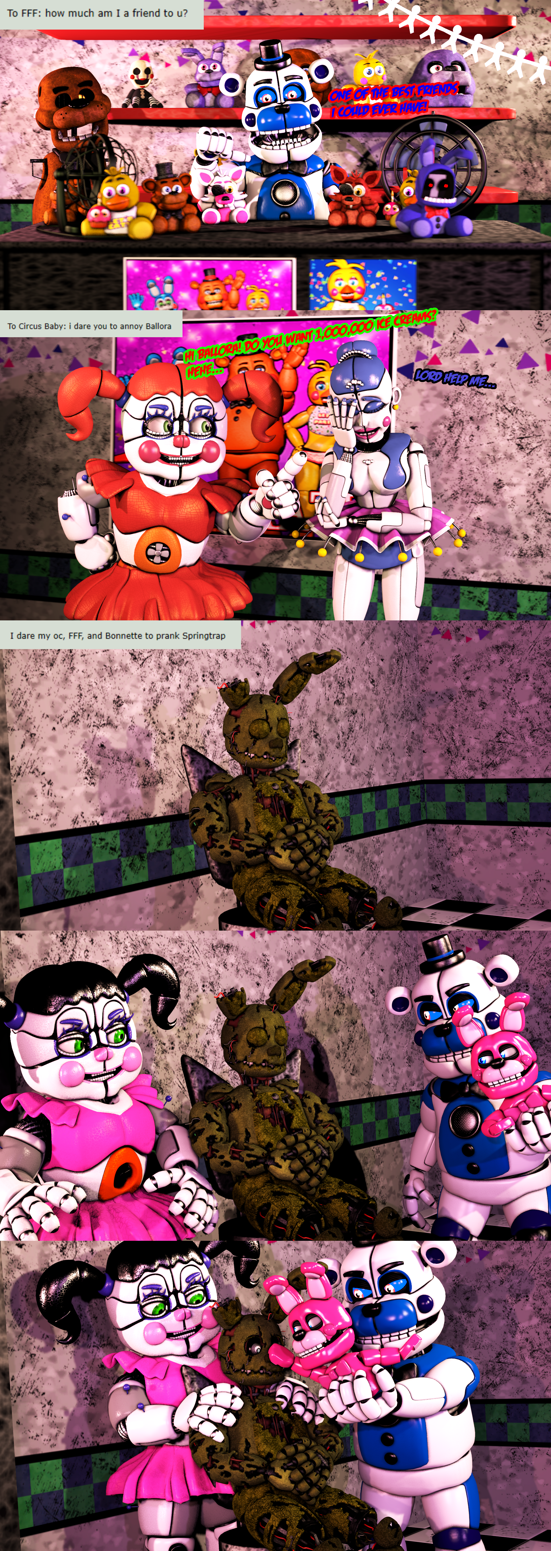 FNaF 6 - All animatronics (2) by LUVUS-7 on DeviantArt