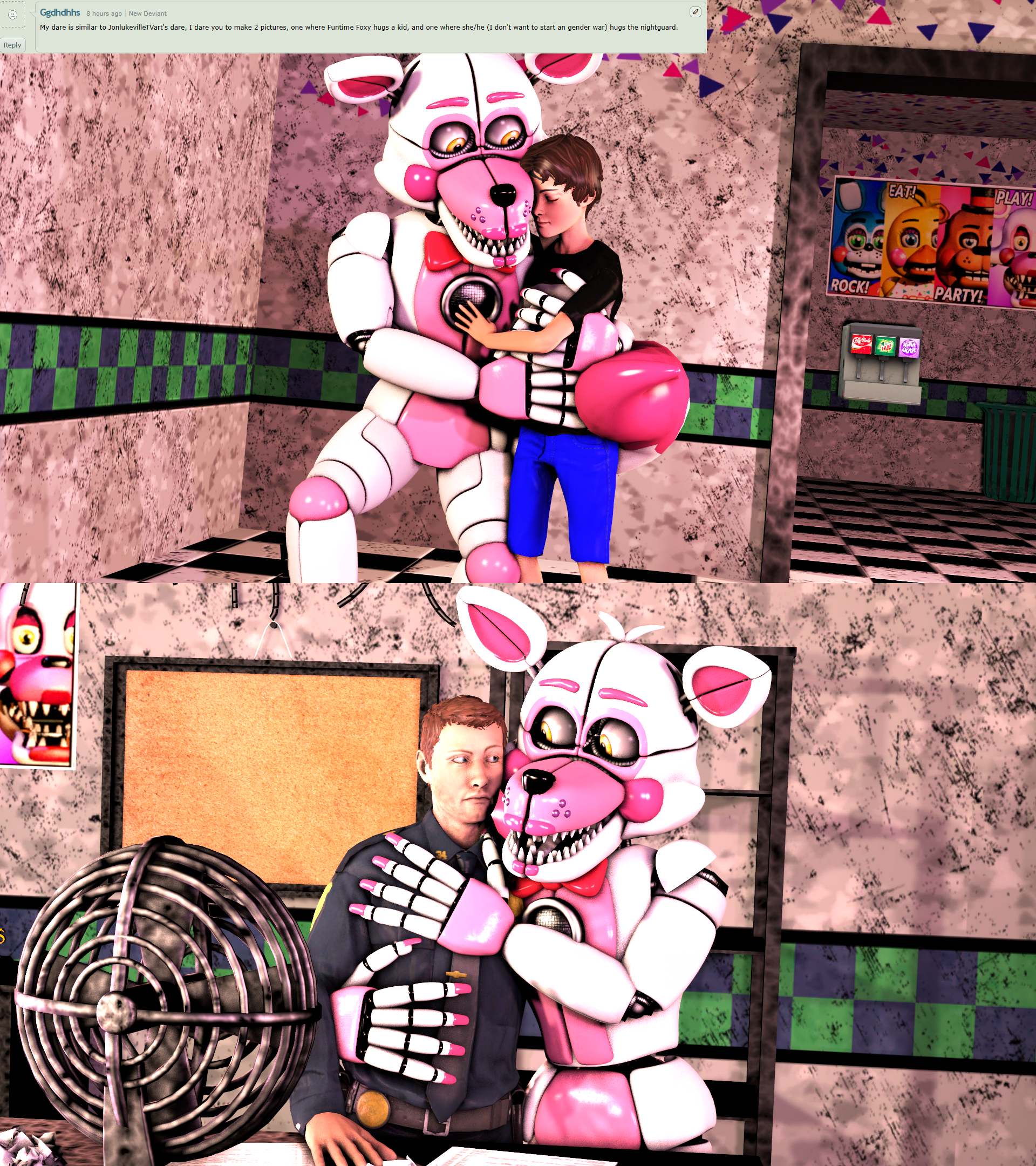 Kiss funtime foxy  Ask or Dare: funtime foxy, funtime Freddy