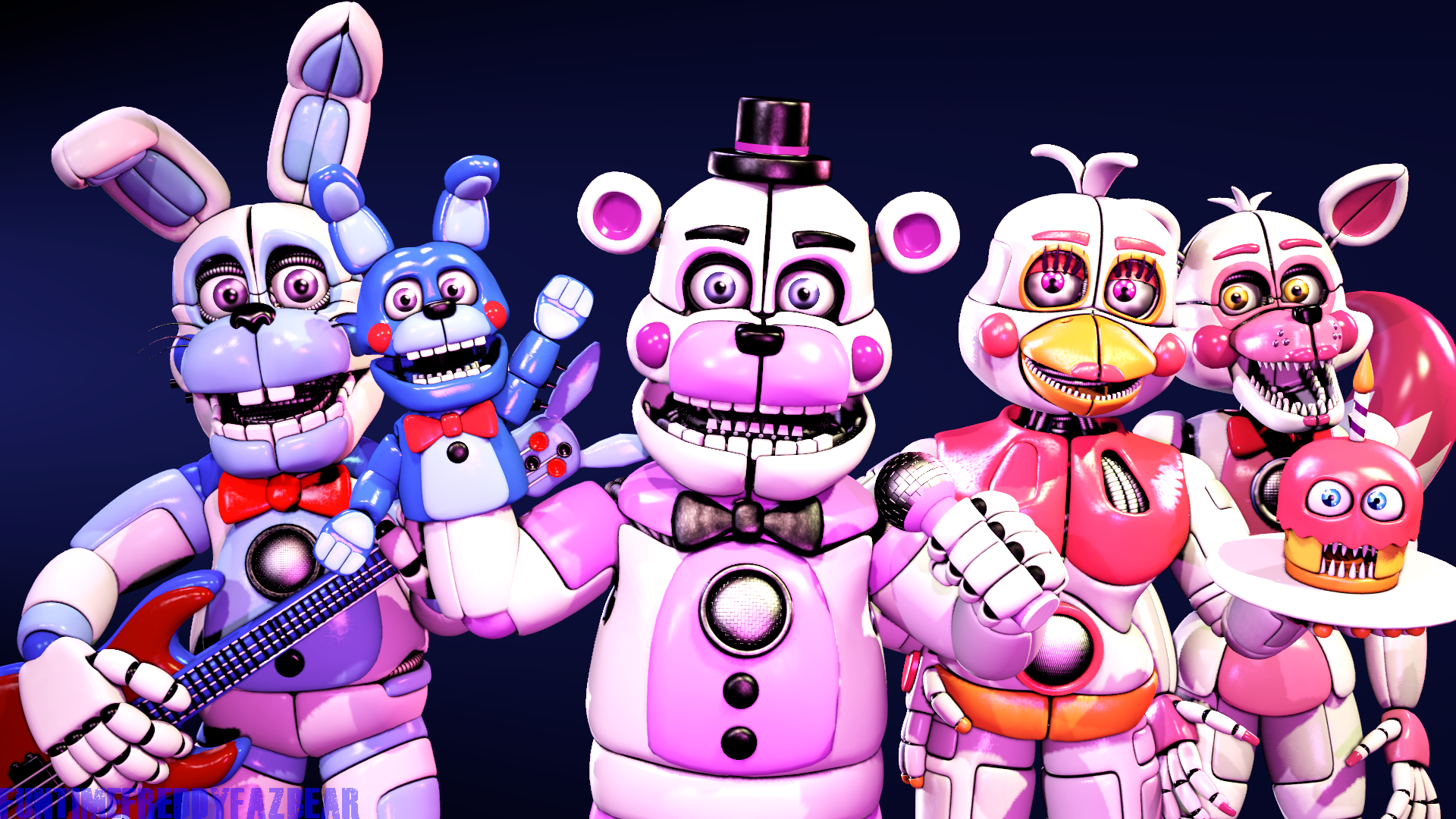 Funtime Chica (C4D/FNAF6) by FTThienAn on DeviantArt