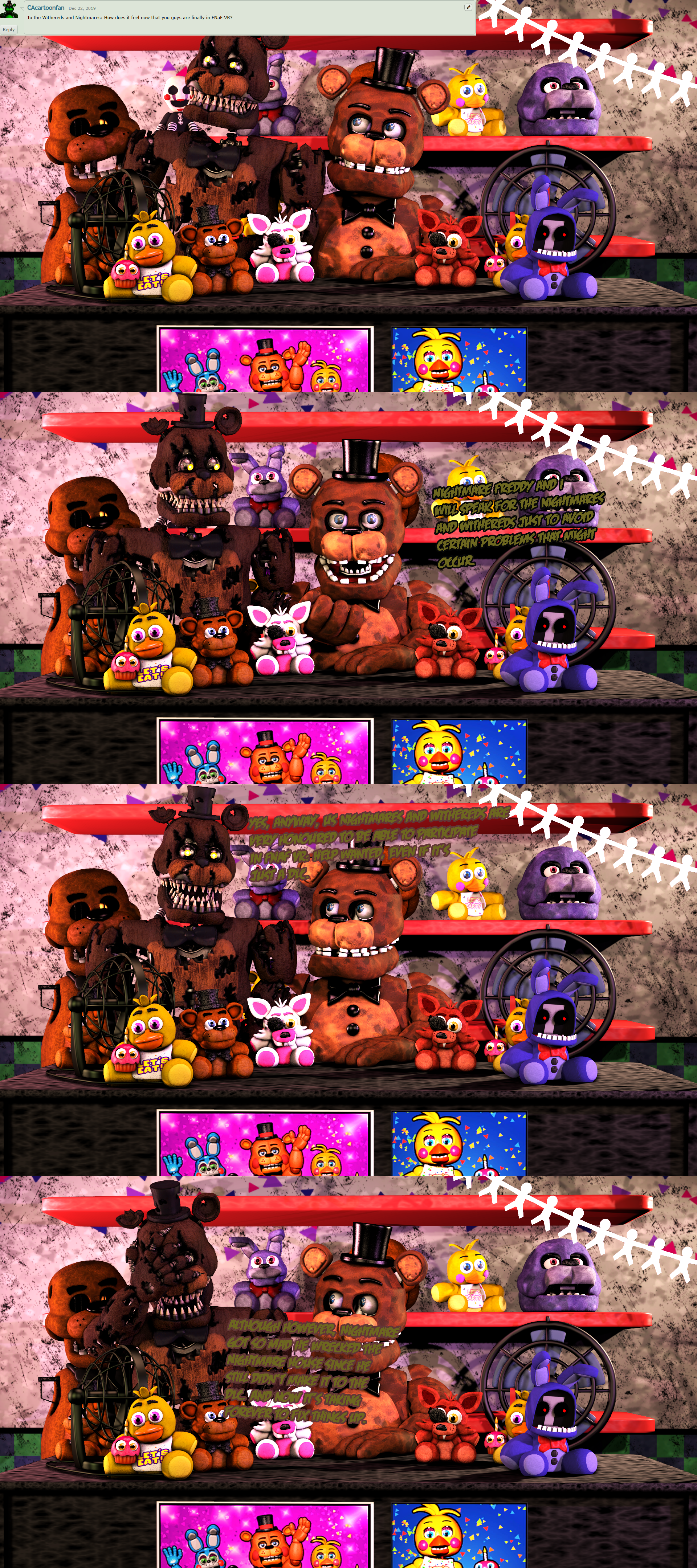 FNAF 4 animatronics by yulisabrambila on DeviantArt